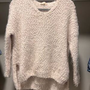 Altar'd State Cream Fuzzy Sweater